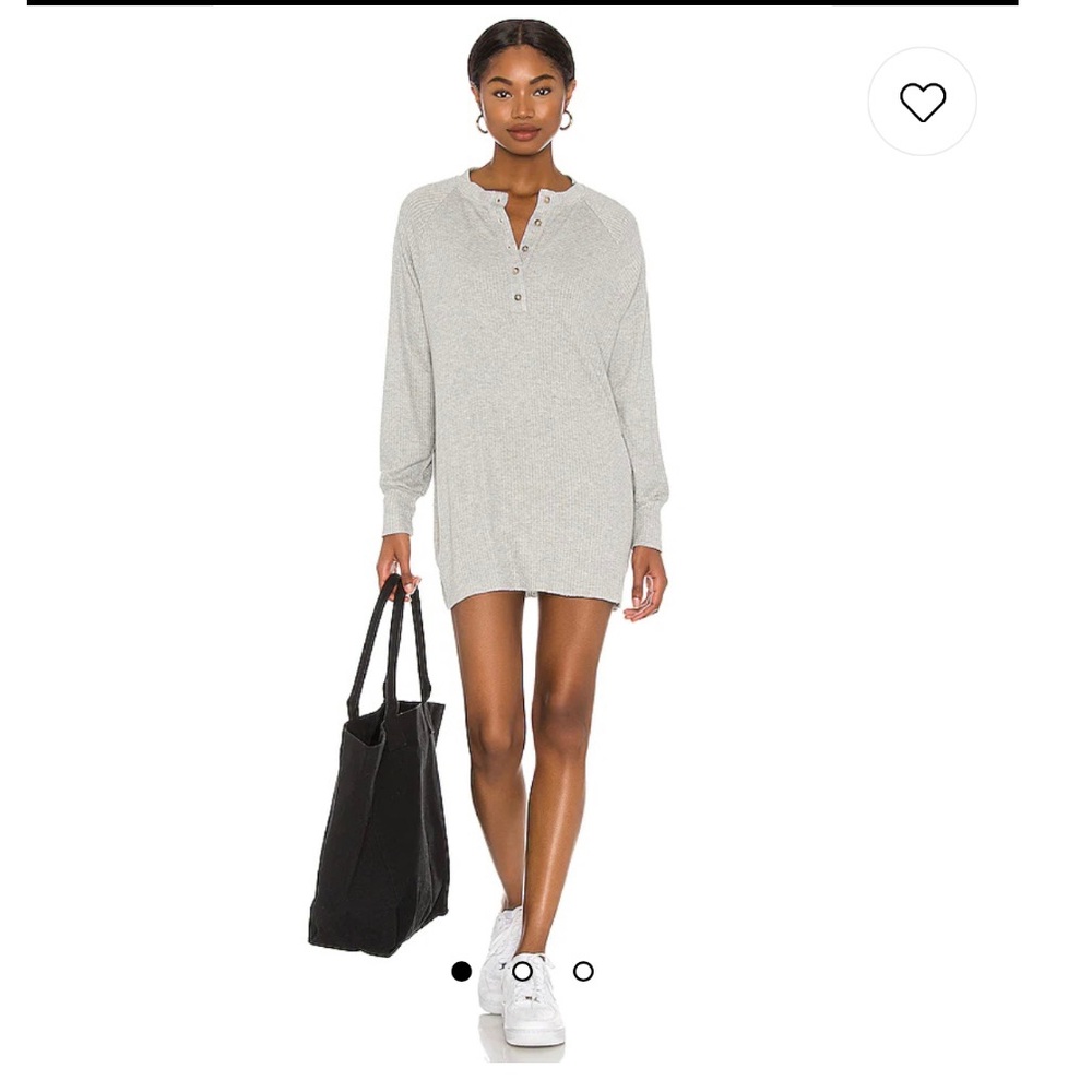 Isabel Mini Dress - Lovers and Friends - Heather Grey